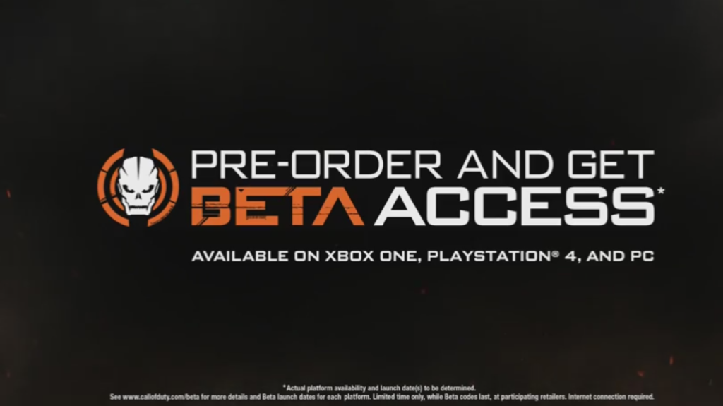 Aquellos que hagan la pre compra de Black Ops 3 tendrán acceso a la Beta del juego