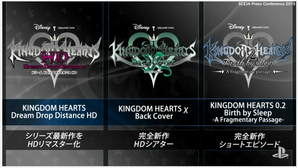 He aquí los títulos que estarán incluidos en Kingdom Hearts 2.8